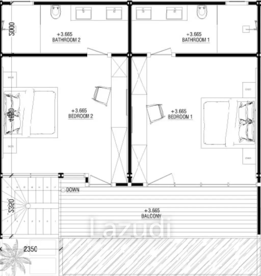 3 Bed 3 Bath 263.30 SQ.M Aquamarine I