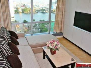 Baan Sathorn Chaophraya | 2 bedrooms Condo for Sale, High Floor & Great View of Chao Phraya River