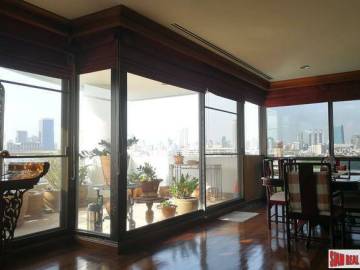 Baan Yen Akard Condominium | Extra Large Two Bedroom Corner Unit with City Views in Sathorn