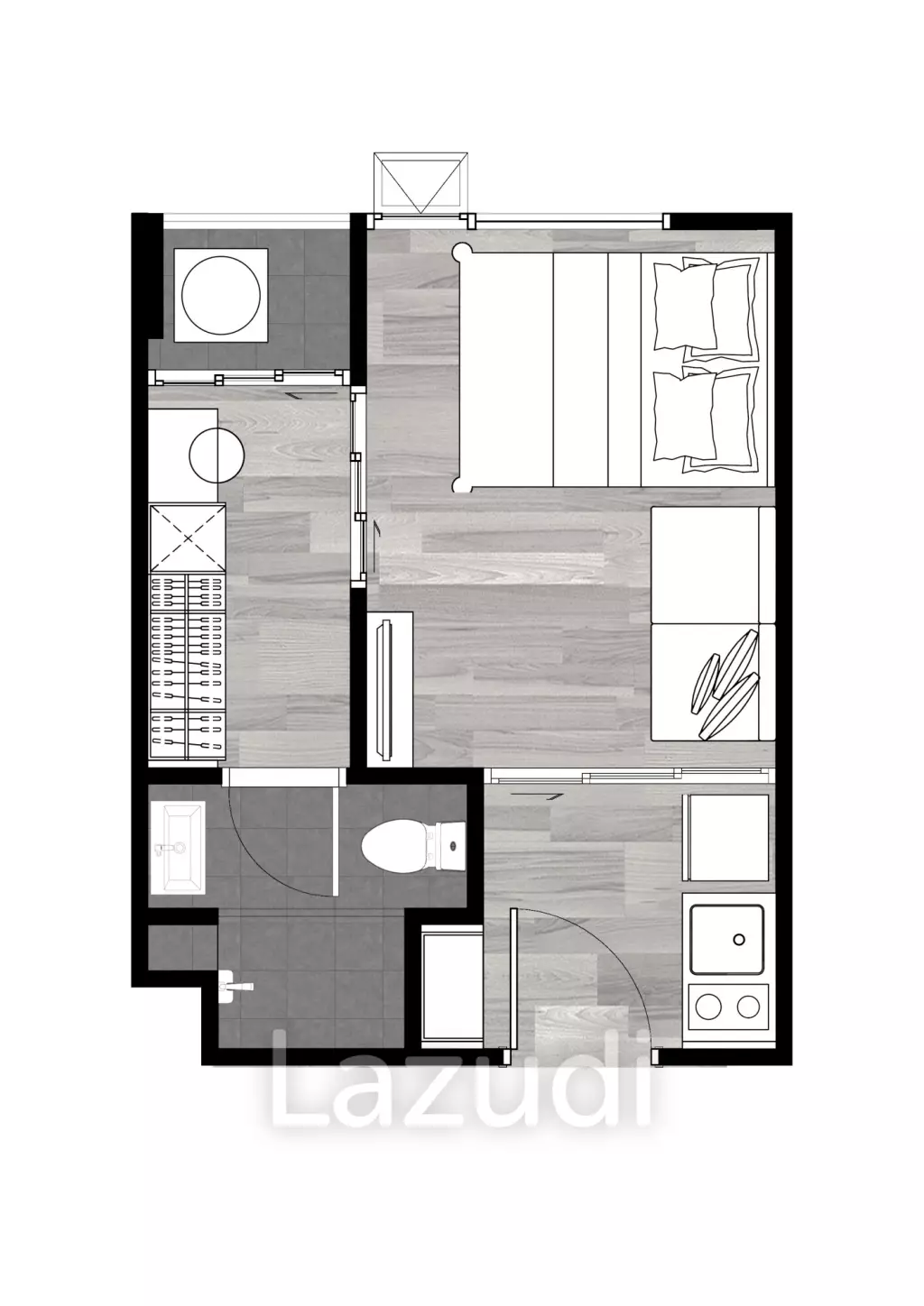 1 Bed 1 Bath 22.15 SQ.M The Origin E22 Station