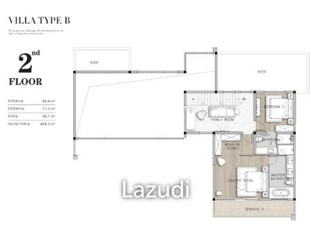 4 Bed 5 Bath 406.30SQ.M Ayana Luxury Villas