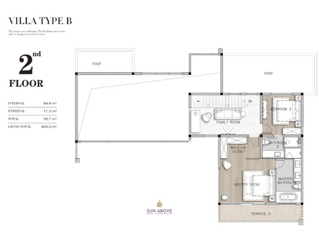 4 Bed 5 Bath 406.30SQ.M Ayana Luxury Villas