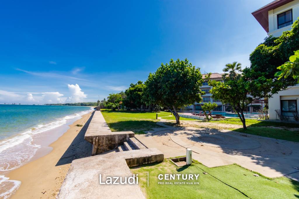 SANTIPURA : 3 Bed  Beachfront condo with pool and sea view