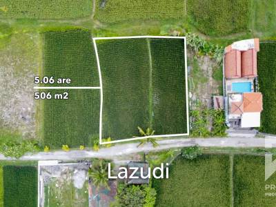 Dijual Tanah Lahan Murah View Sawah Kemenuh Dekat Ubud Bali