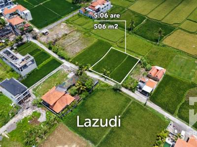 Dijual Tanah Lahan Murah View Sawah Kemenuh Dekat Ubud Bali