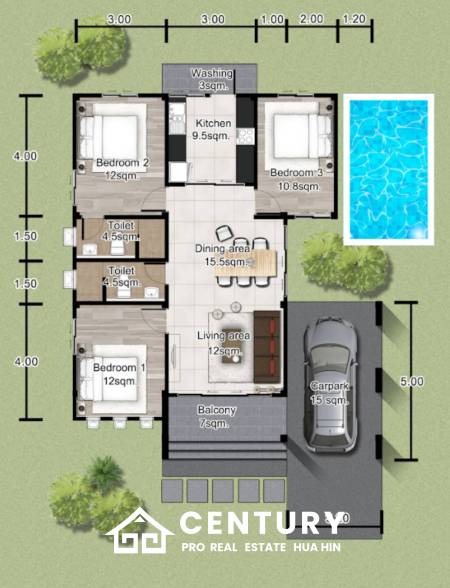 180 Kvm 2 Seng Hus for Salg