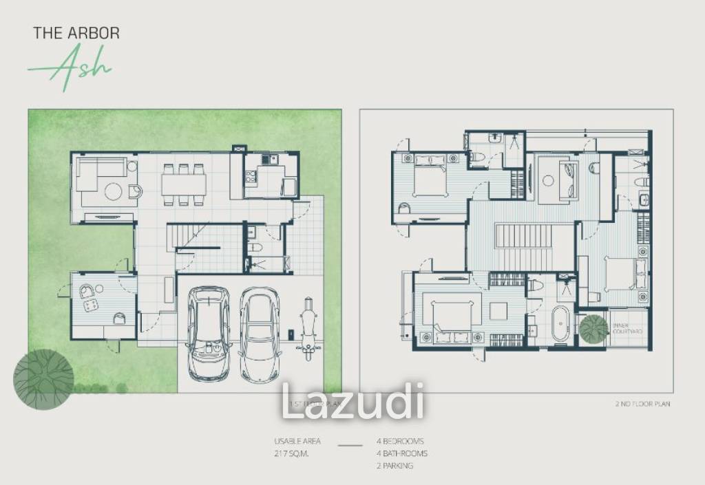 4 Bed 4 Bath 217 SQ.M The Arbor Don Mueang-Chaengwattana