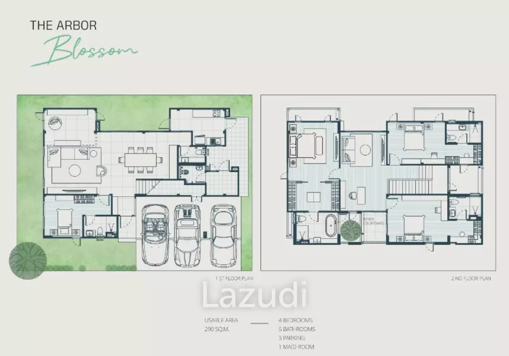 4 Bed 5 Bath 290 SQ.M The Arbor Don Mueang-Chaengwattana