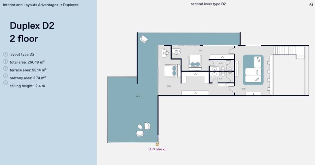 2 Bed 2 Bath 162.05 SQ.M Essence Residence