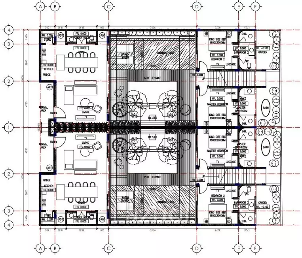4 Bed 4 Bath 263.34 SQ.M Red Sunset
