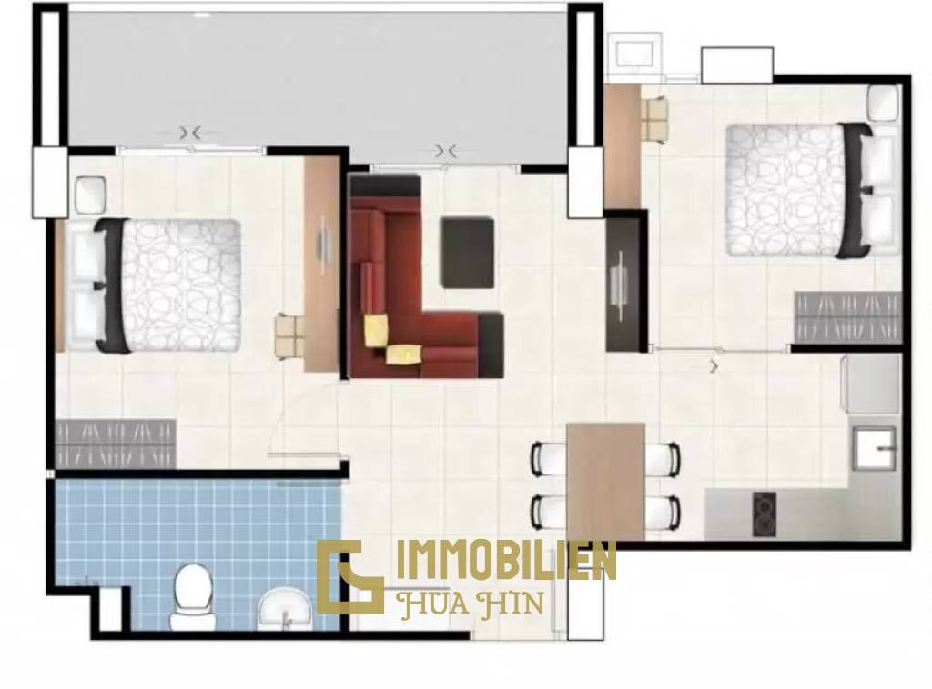 126 metro cuadrado 2 ` 1 Baño Condominio de Venta