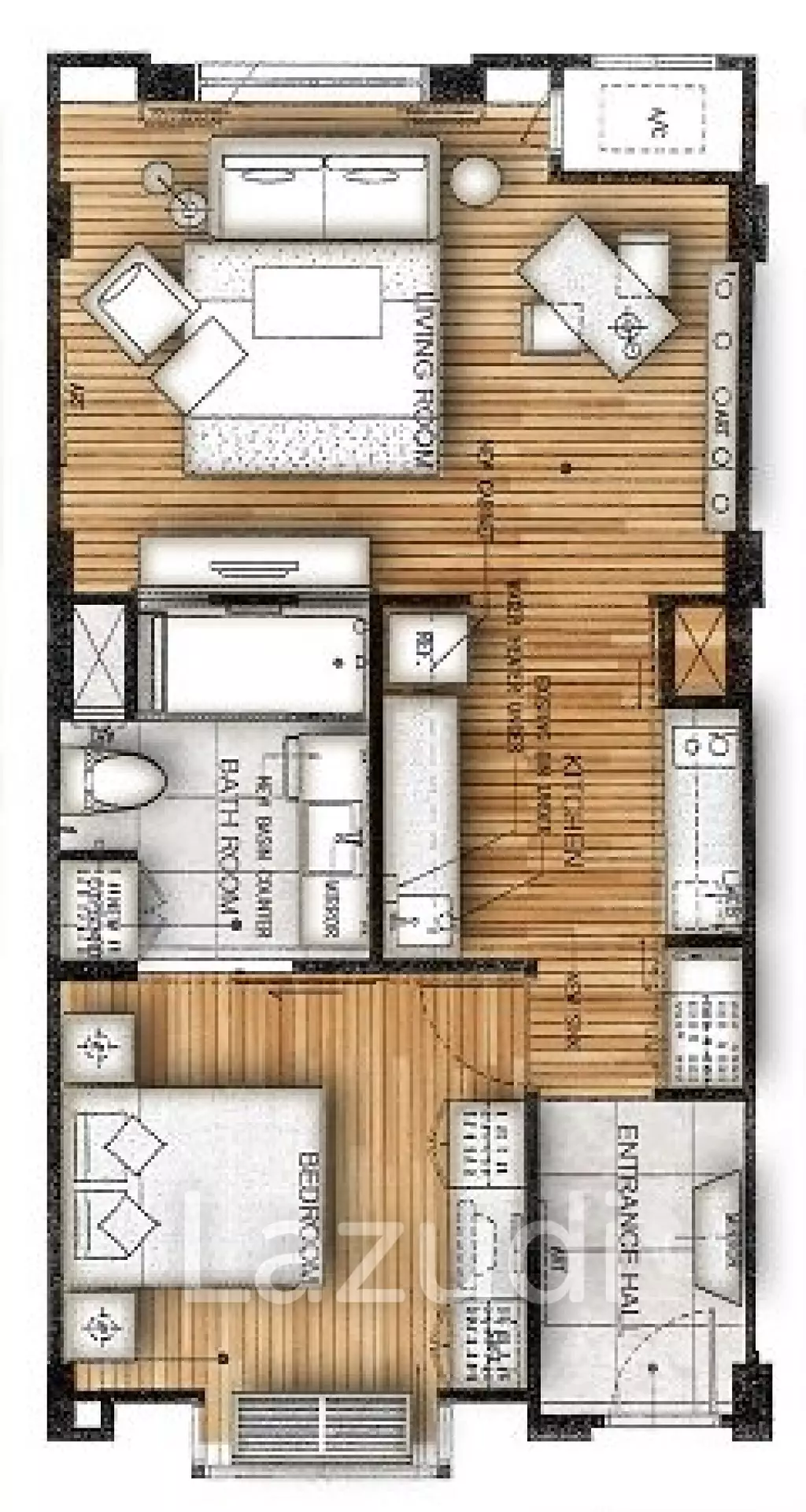1 Bed 1 Bath 60 SQ.M At 21 Saladaeng