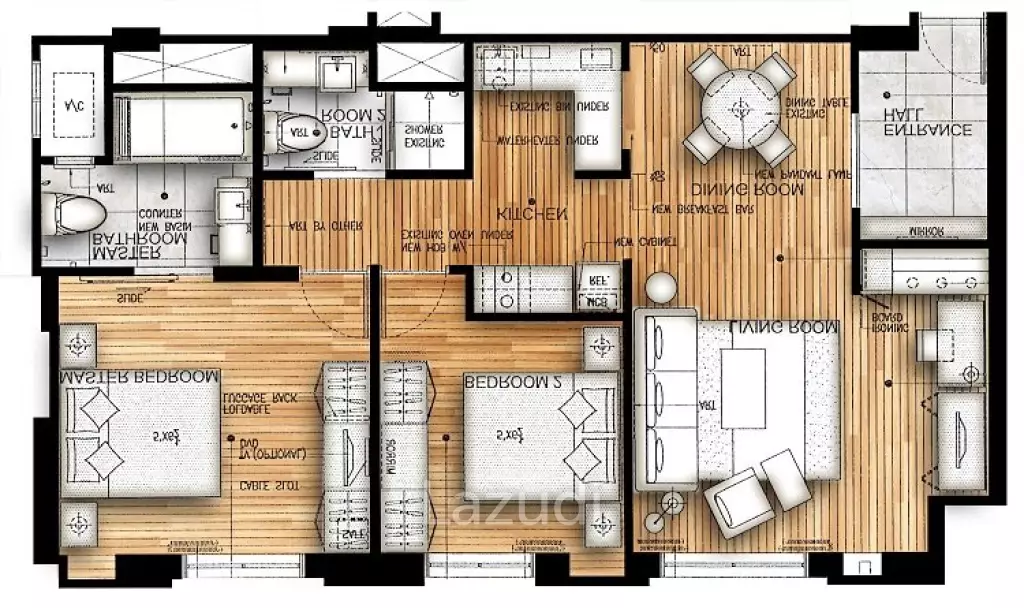 2 Bed 2 Bath 80 SQ.M At 21 Saladaeng