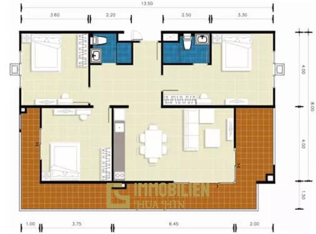 124 qm 3 Bett 2 Bad Apartment Für Verkauf