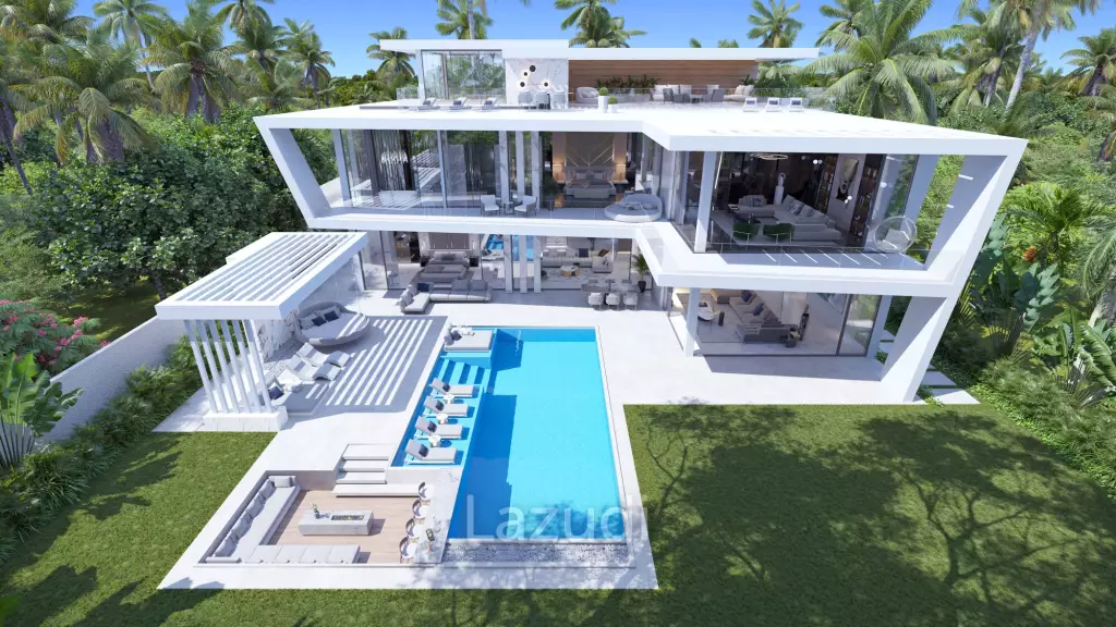 The most luxurious modern 5 bed in gated Canngu