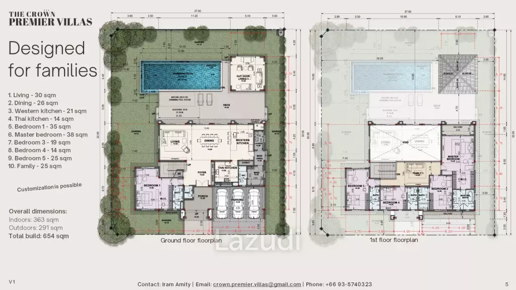 6 Bed 7 Bath 654 SQ.M The Crown Premier Villas