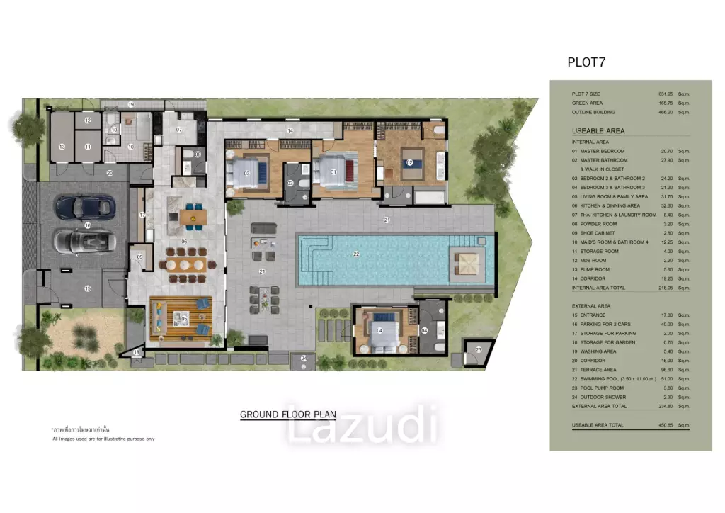 3 Bed 3 Bath 426.95 SQ.M Alinda Villas