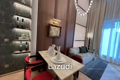 2 Bed 1 Bath Duplex 43.5 SQ.M Rhythm Charoennakhon Iconic