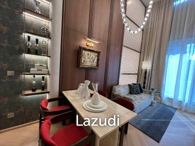 2 Bed 1 Bath Duplex 43.5 SQ.M Rhythm Charoennakhon Iconic