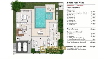 4 Beds 5 baths 526 SQ.M The Birdie Pool Villas