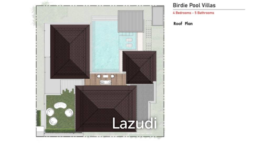 4 Beds 5 Baths 526 SQ.M The Birdie Pool Villas Type C, Two Storey House