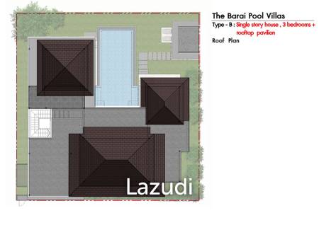 3 Beds 3.5 Baths 369 SQ.M The Birdie Pool Villas Type B, Single Storey House