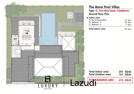 4 Bed 4 Bath 412 SQ.M The Barai Pool Villas
