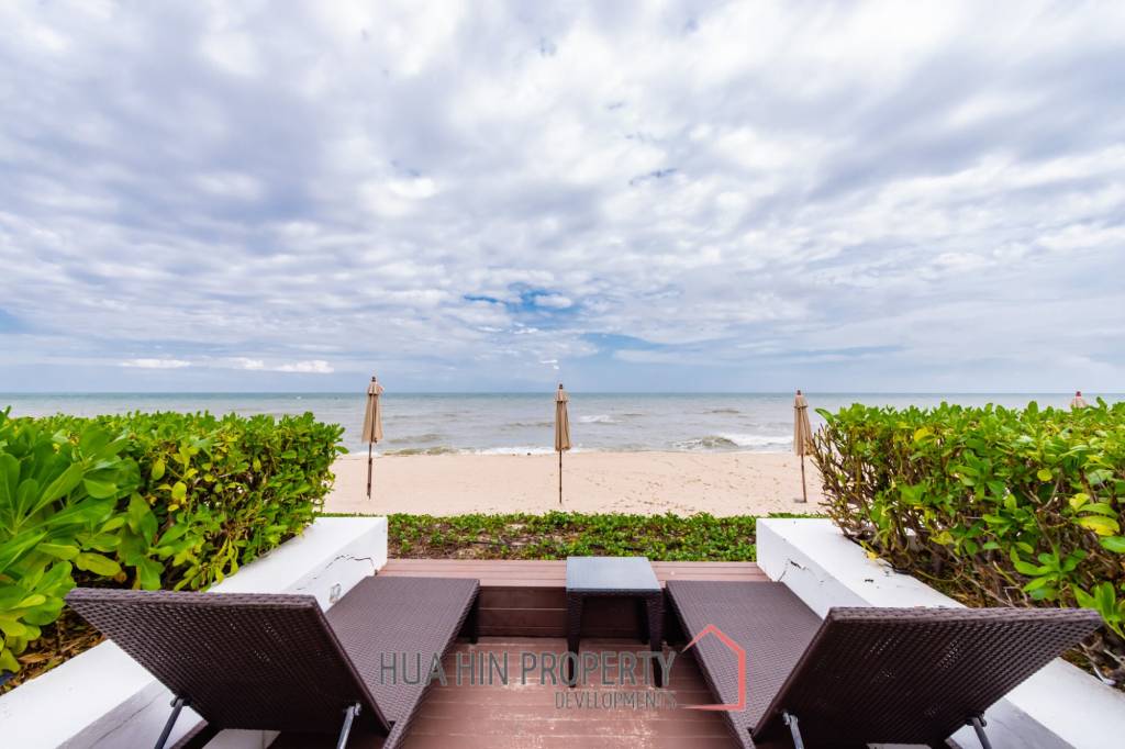Beachfront 3 bed condo with large terrace at Baan Chaan Talay