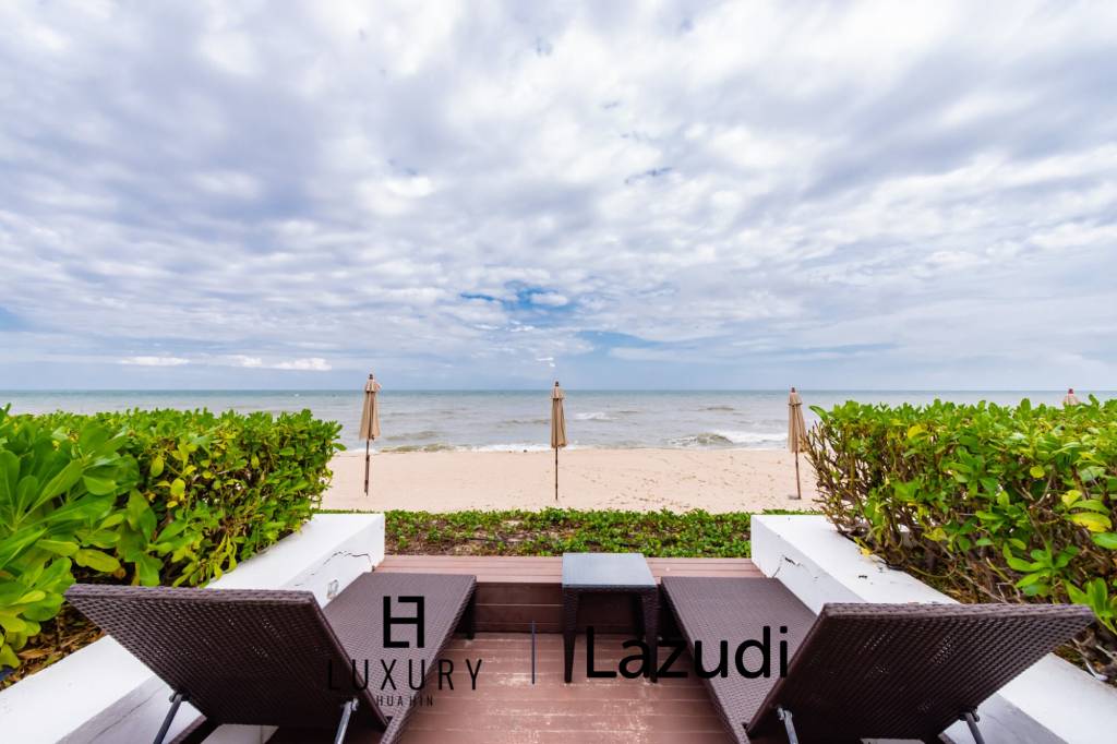 Beachfront 3 bed condo with large terrace at Baan Chaan Talay