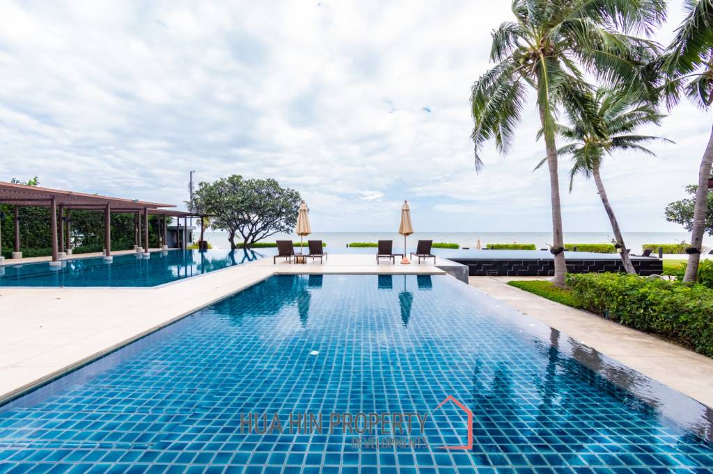 Beachfront 3 bed condo with large terrace at Baan Chaan Talay