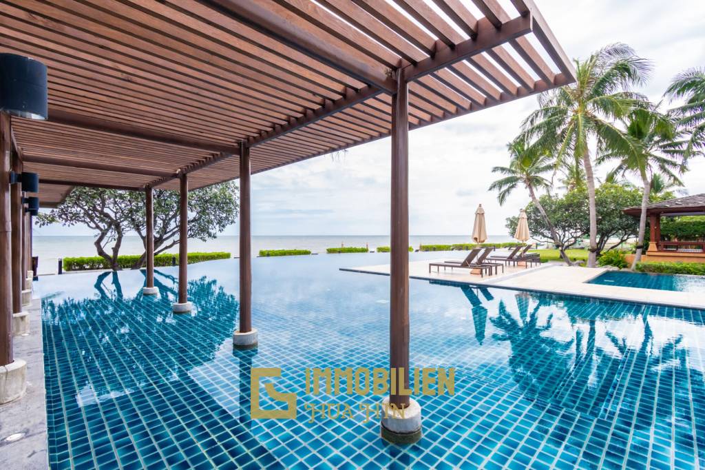 Beachfront 3 bed condo with large terrace at Baan Chaan Talay