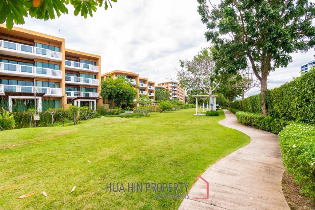 Beachfront 3 bed condo with large terrace at Baan Chaan Talay