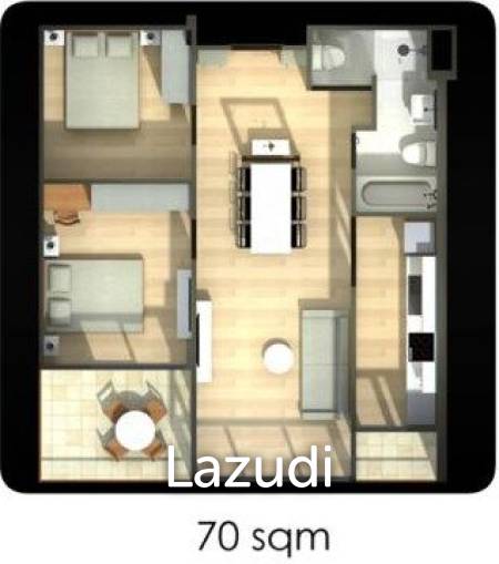 [Foreign Quota] 2 Bed 2 Bath 71.38 SQ.M The Bleu Condo