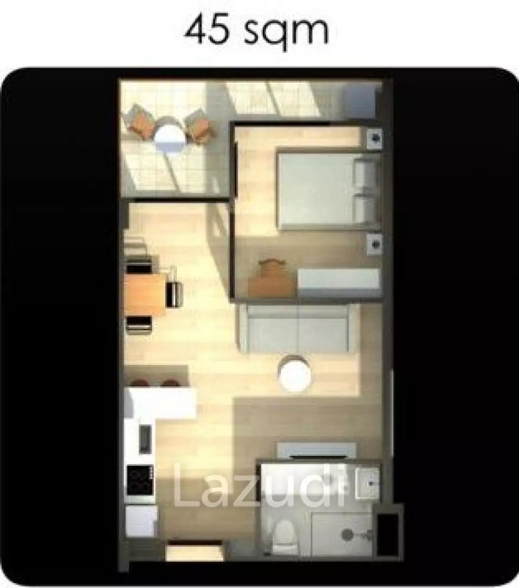 [Foreign Quota] 1 Bed 1 Bath 44.91 SQ.M The Bleu Condo