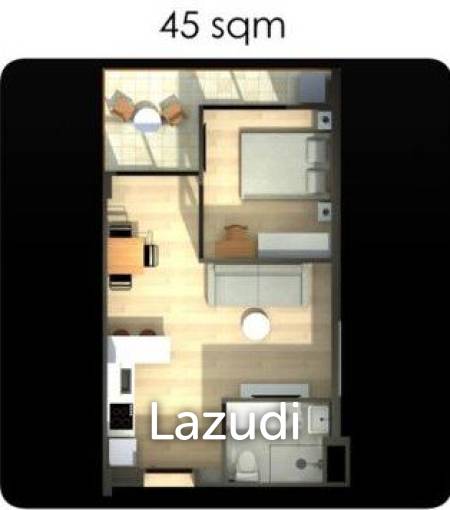 [Foreign Quota] 1 Bed 1 Bath 44.91 SQ.M The Bleu Condo