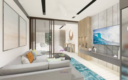 1 Bed 1 Bath 62.5 SQ.M Bright Phuket