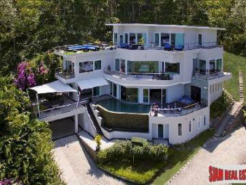 Villa SomeDay | Contemporary Six Bedroom Villa with Sea View for Sale in Bang Tao