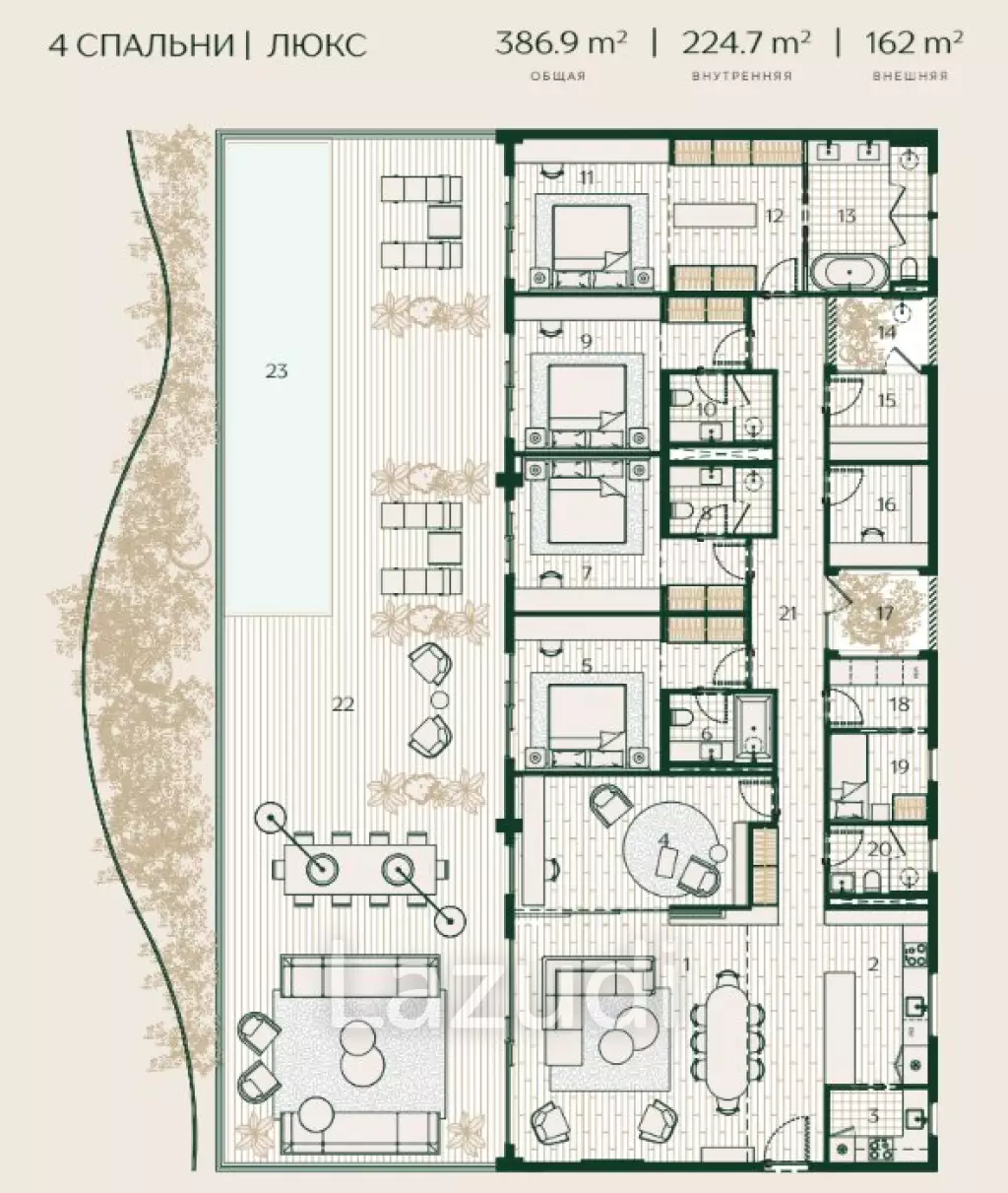 4 Bed 4 Bath 522.8 SQ.M Layan Verde Phase 1