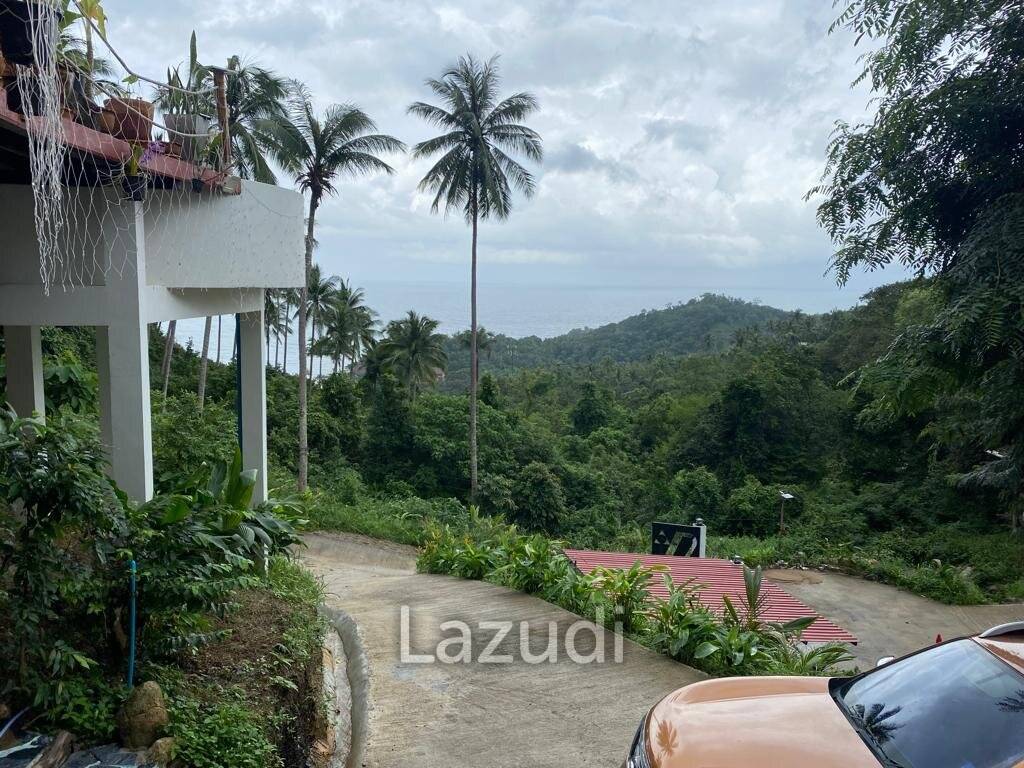 Seaside Opulence: 5-Bedroom Villa in Haad Yao Hills with Ship-Shaped Guest House, Kitchen, Sala, and Vast Landscaped Grounds