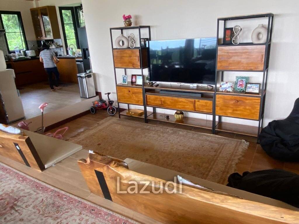 Seaside Opulence: 5-Bedroom Villa in Haad Yao Hills with Ship-Shaped Guest House, Kitchen, Sala, and Vast Landscaped Grounds