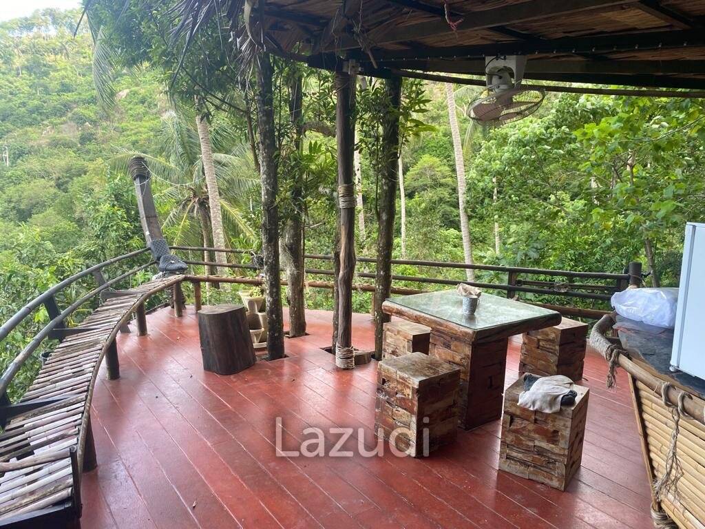 Seaside Opulence: 5-Bedroom Villa in Haad Yao Hills with Ship-Shaped Guest House, Kitchen, Sala, and Vast Landscaped Grounds