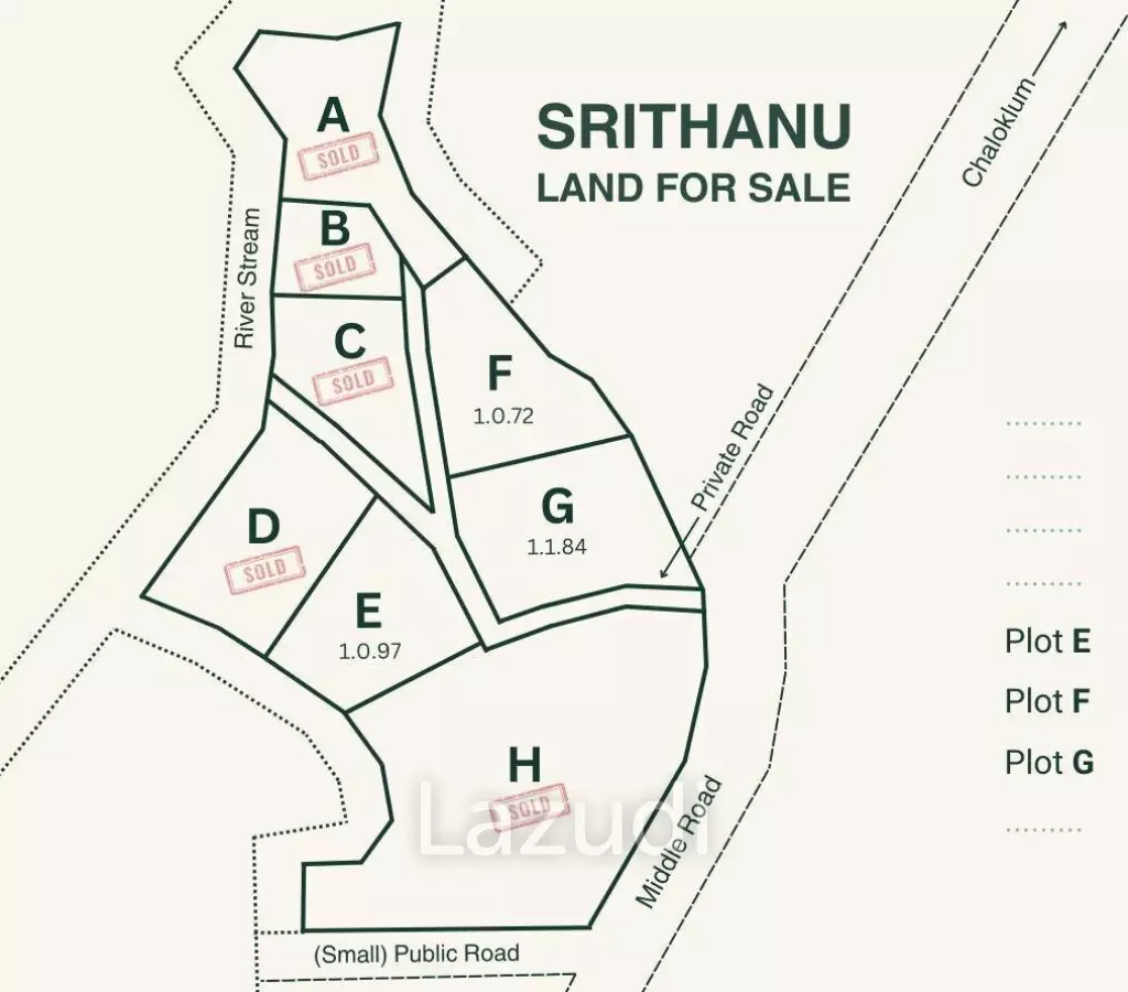 Riverside Bliss: Exclusive Land Development with Mountain Views in Sritanu, Koh Phangan