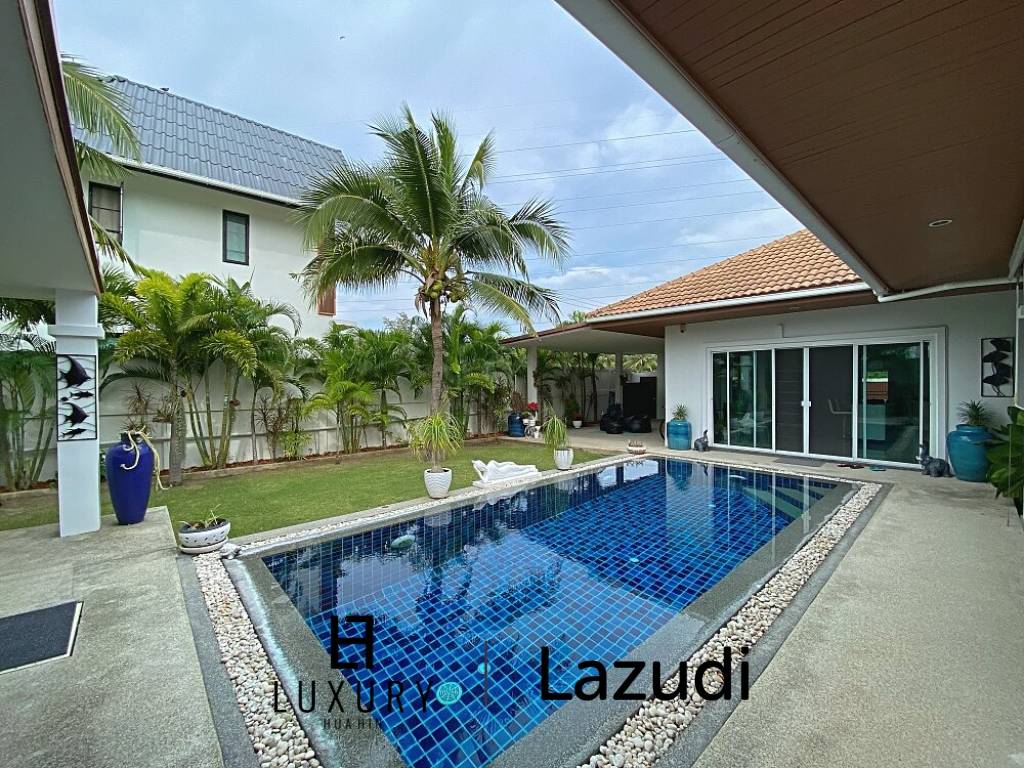 Lovely 3 Bed 3 Bath Private Pool Villa For Sale in Soi 88 with Extra Land