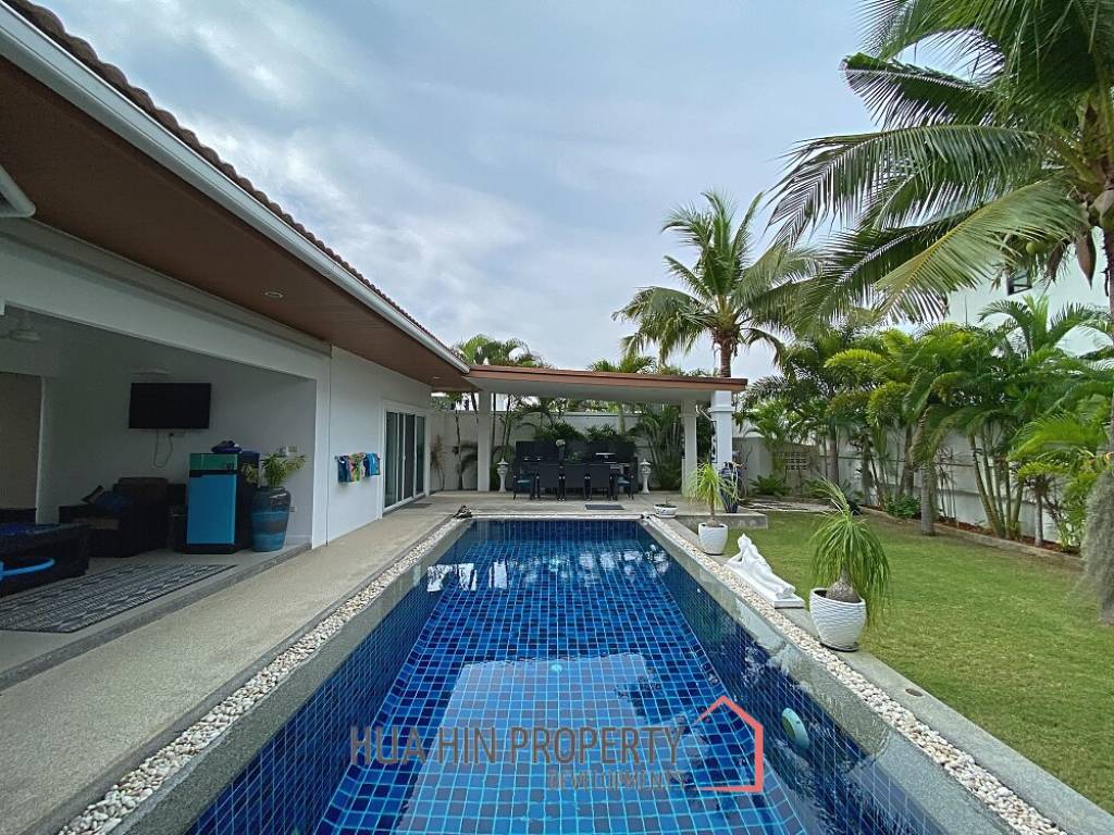 Lovely 3 Bed 3 Bath Private Pool Villa For Sale in Soi 88 with Extra Land