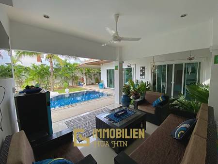 Lovely 3 Bed 3 Bath Private Pool Villa For Sale in Soi 88 with Extra Land