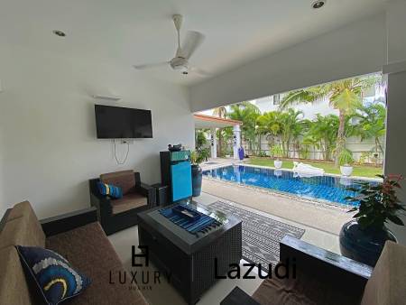 Lovely 3 Bed 3 Bath Private Pool Villa For Sale in Soi 88 with Extra Land