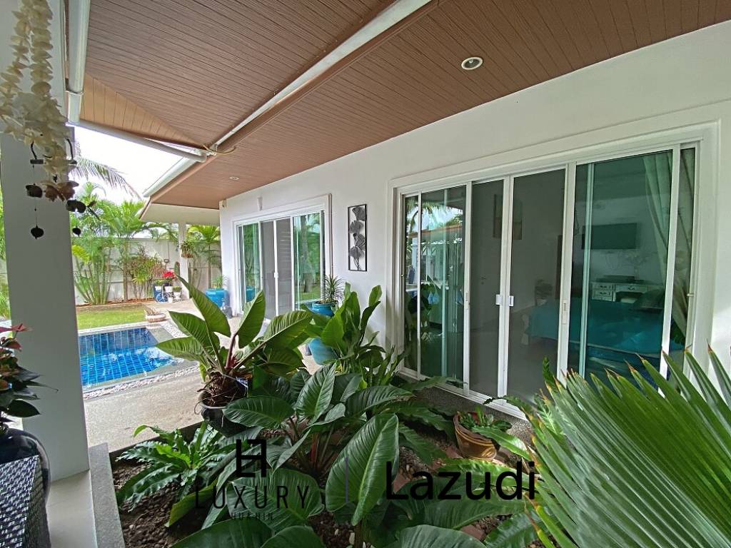 Lovely 3 Bed 3 Bath Private Pool Villa For Sale in Soi 88 with Extra Land