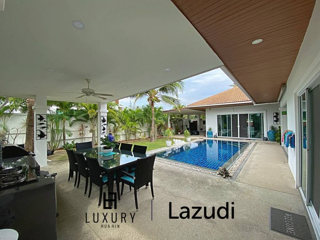 Lovely 3 Bed 3 Bath Private Pool Villa For Sale in Soi 88 with Extra Land