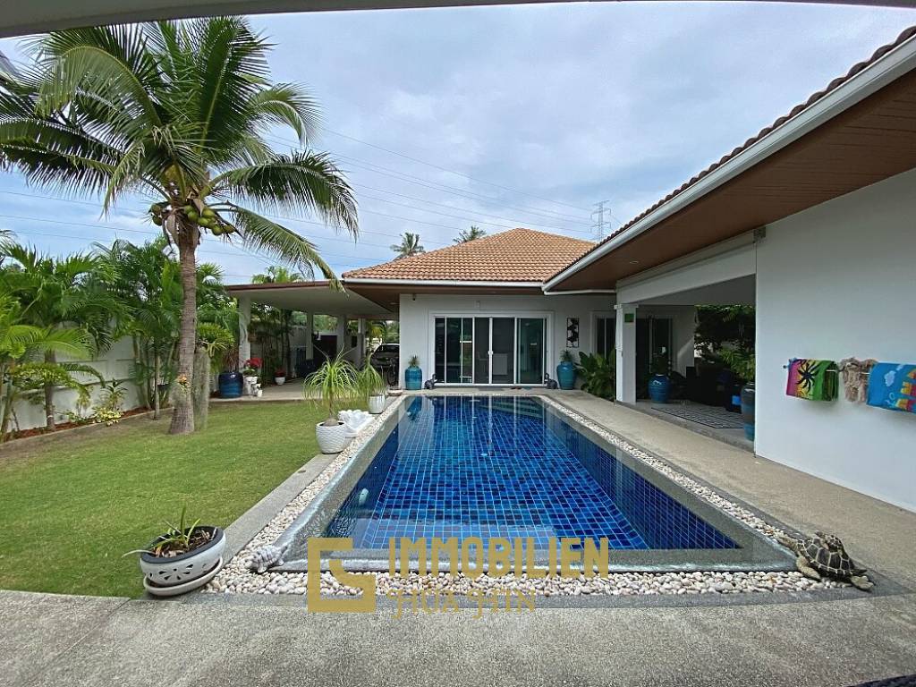 Lovely 3 Bed 3 Bath Private Pool Villa For Sale in Soi 88 with Extra Land