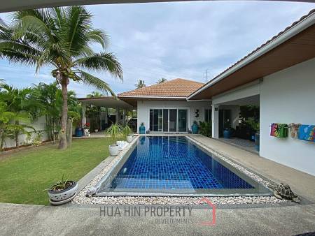 Lovely 3 Bed 3 Bath Private Pool Villa For Sale in Soi 88 with Extra Land